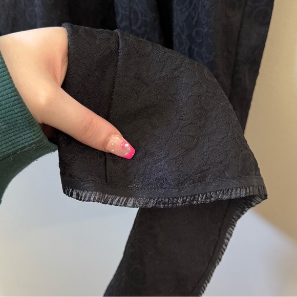 Betsey Johnson Vintage black label black velvet bow knee length sleeveless dress - Picture 6 of 7